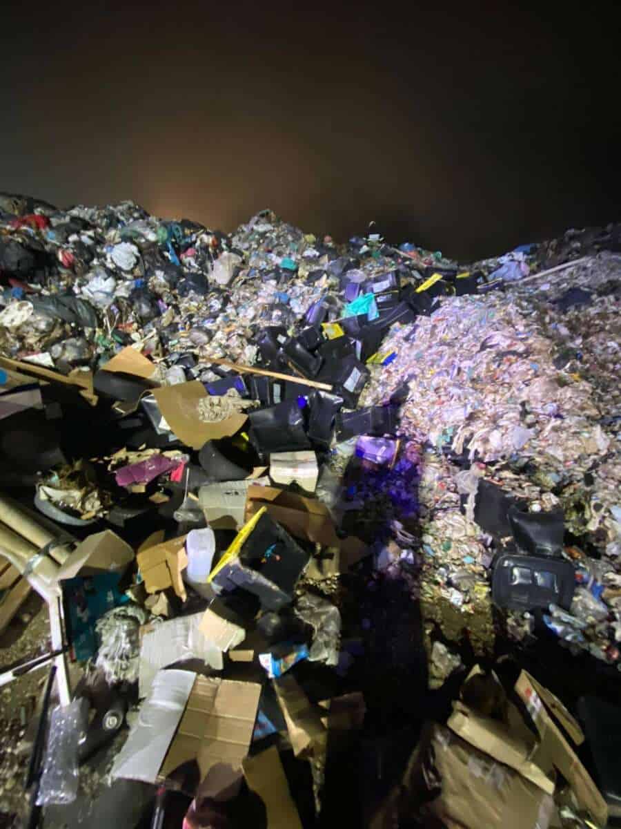 Odpadki na deponiji Spodnji Stari Grad