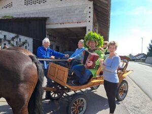 jurjevanje, konjska vprega, voz, zeleni juruj